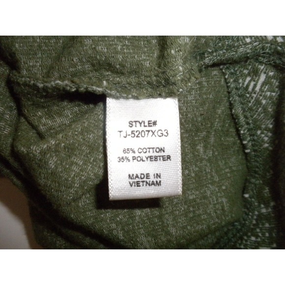 Zenana Jacket 3X Green Print Button‎ Down Long Sleeve Pockets Collared - Picture 7 of 14